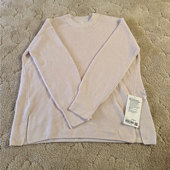 Lululemon Merino Wool-Blend Ribbed Crewneck Sweater - Picture 2 of 4